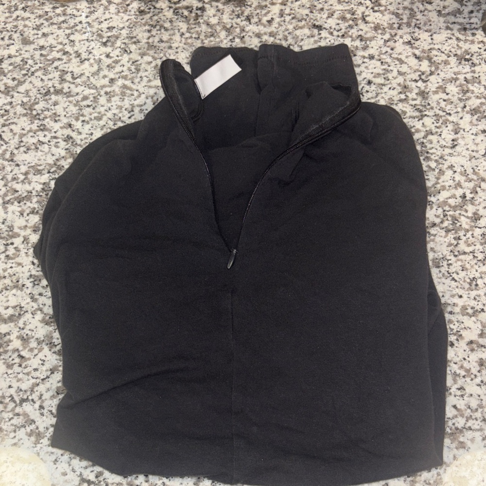 Black Half-Zip Pullover - image 1